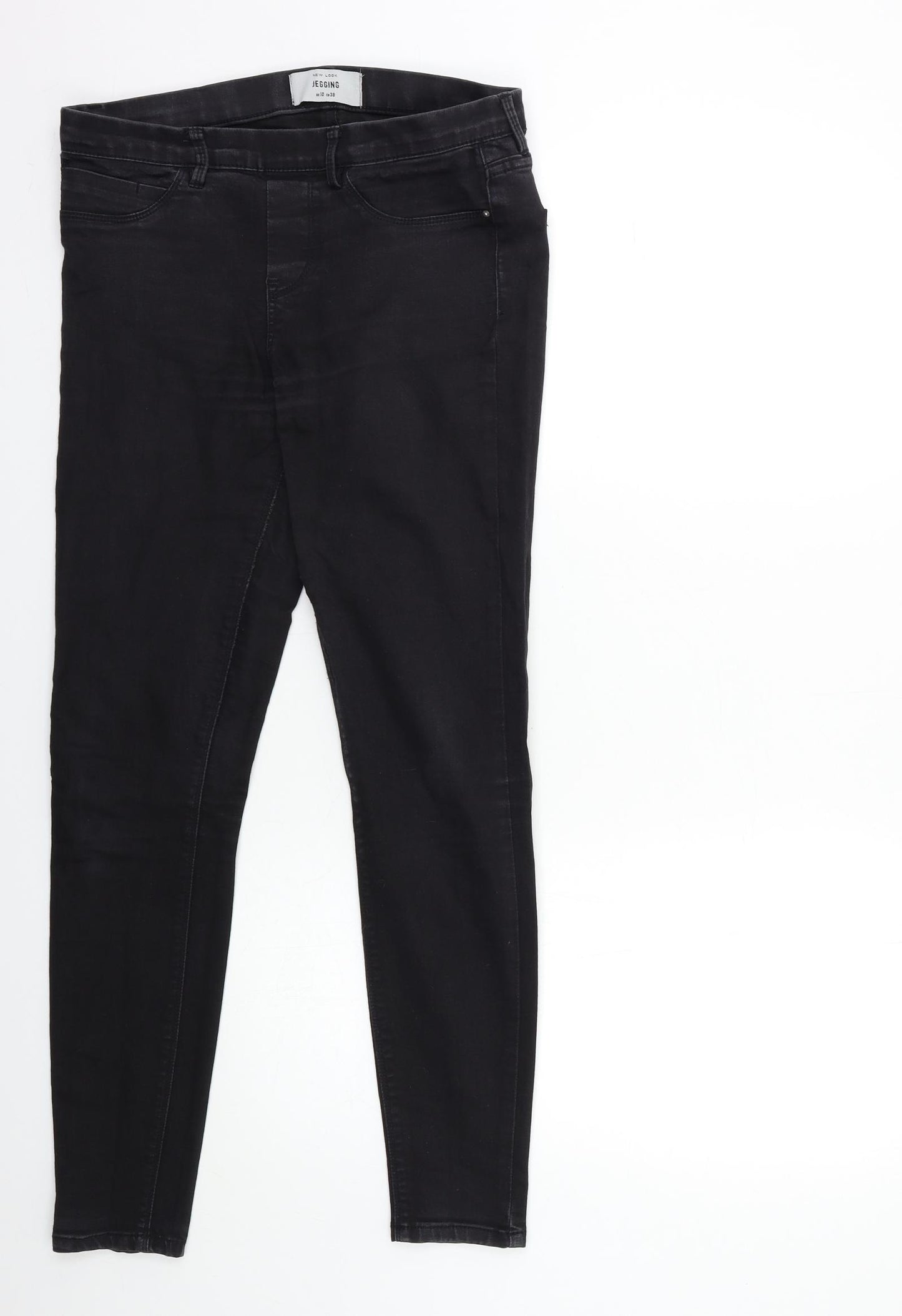 New Look Womens Black  Denim Jegging Jeans Size 10 L28 in