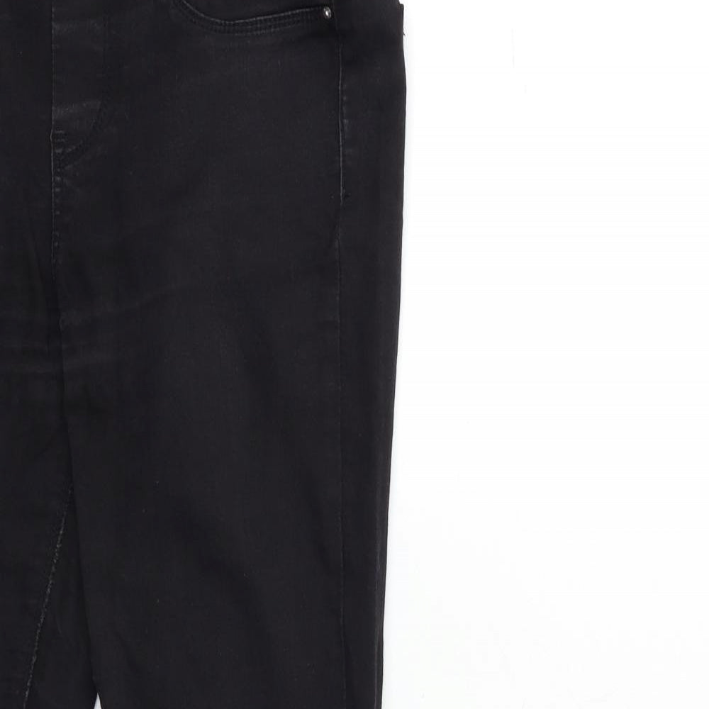 New Look Womens Black  Denim Jegging Jeans Size 10 L28 in
