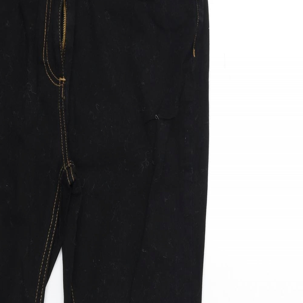 Papaya Womens Black  Denim Skinny Jeans Size 16 L30 in
