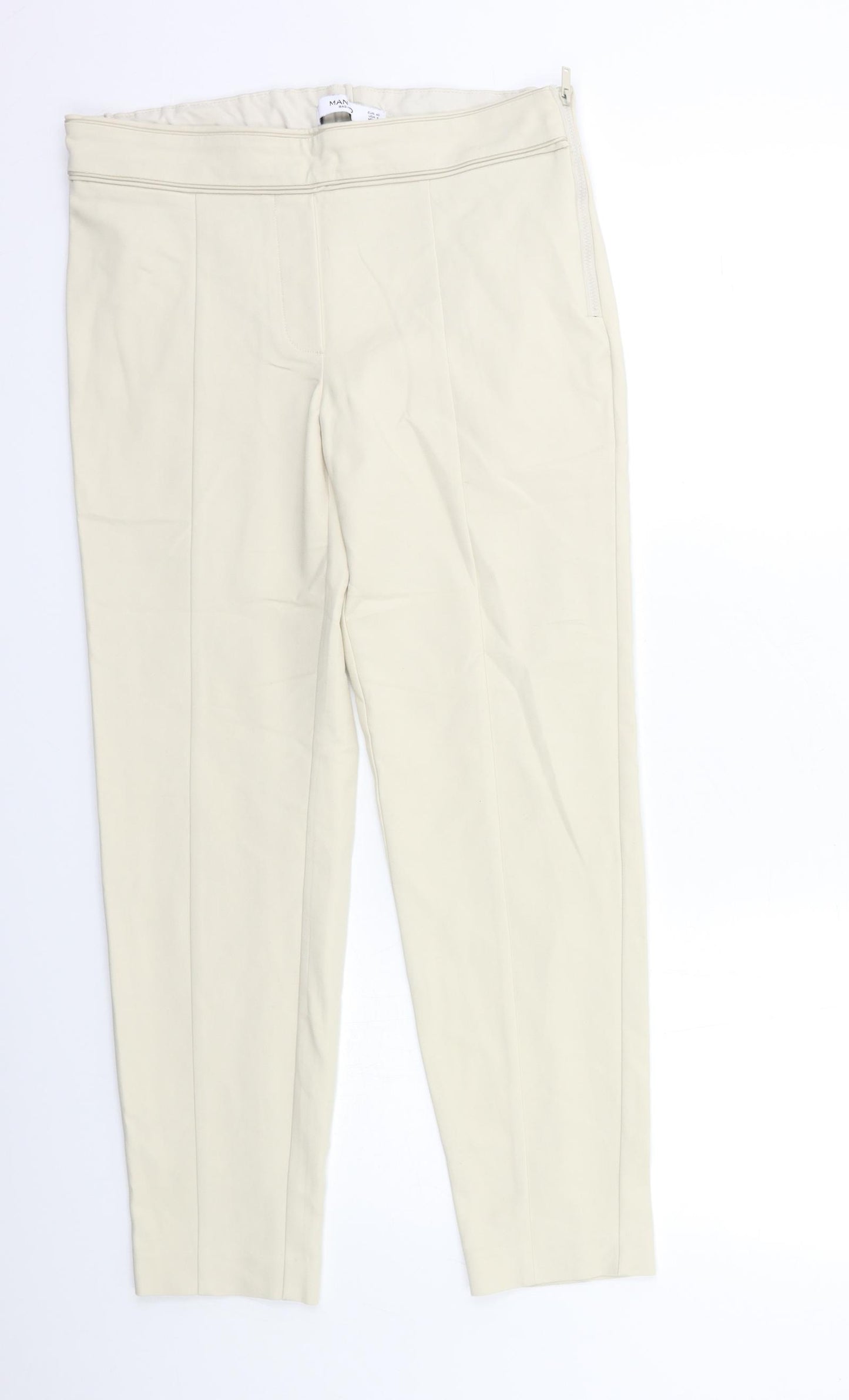 Mango Womens Beige   Trousers  Size 12 L27 in