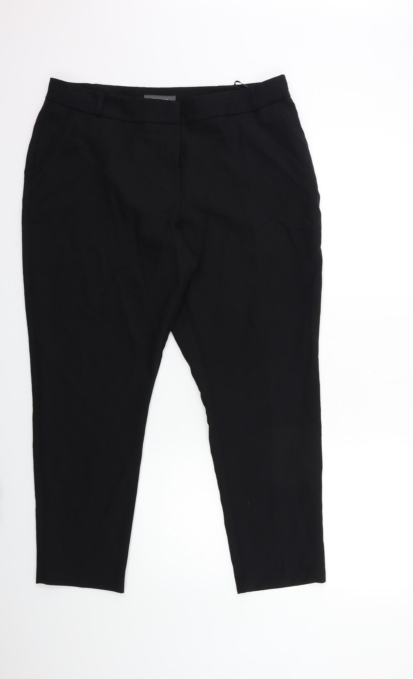 Primark Womens Black   Trousers  Size 16 L27 in