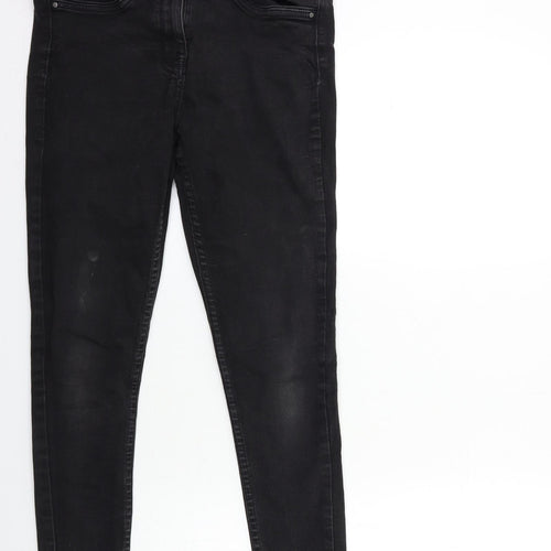 Nutmeg Womens Black  Denim Skinny Jeans Size 12 L27 in