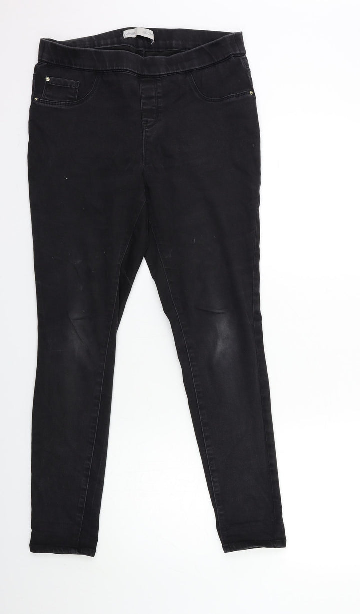 George Womens Black Denim Skinny Jeans Size 12 L29 in