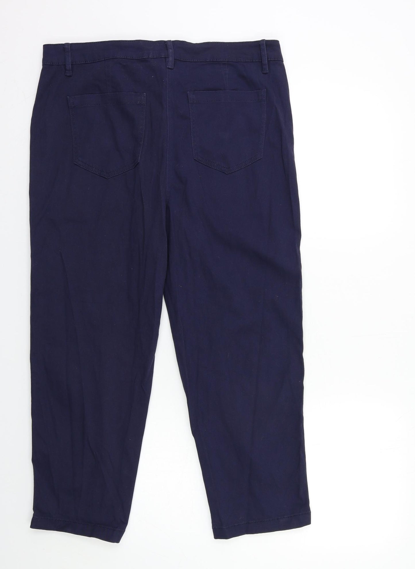 Papaya Womens Blue   Trousers  Size 16 L23 in