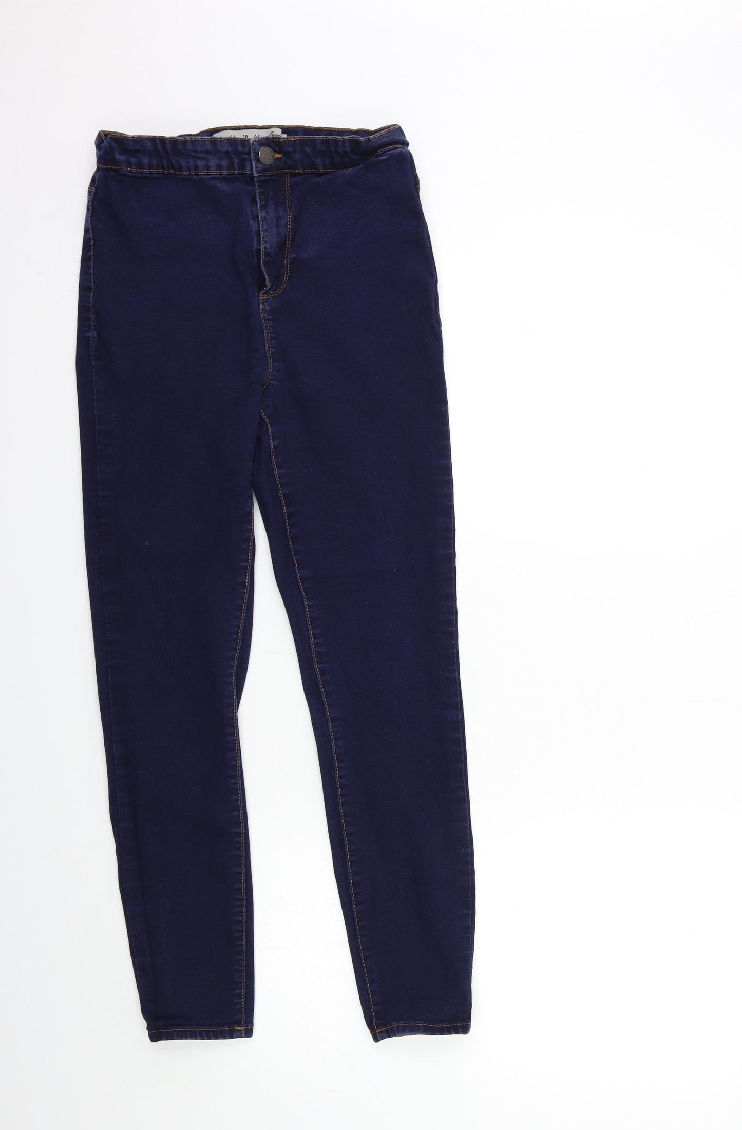 Denim & Co. Womens Blue  Denim Skinny Jeans Size 14 L26 in