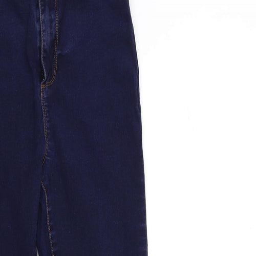 Denim & Co. Womens Blue  Denim Skinny Jeans Size 14 L26 in