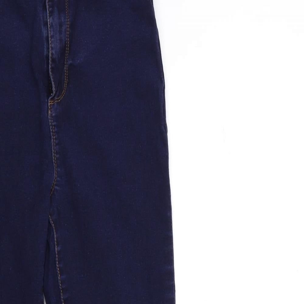 Denim & Co. Womens Blue  Denim Skinny Jeans Size 14 L26 in