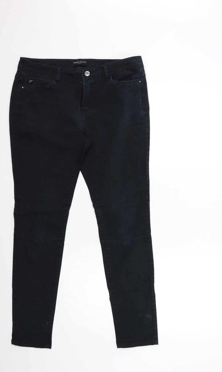 Galeries Lafayette Womens Black Denim Skinny Jeans Size 32 in L29 in