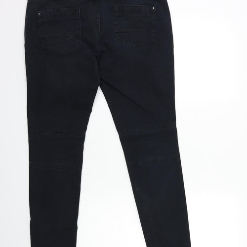 Galeries Lafayette Womens Black  Denim Skinny Jeans Size 32 in L29 in
