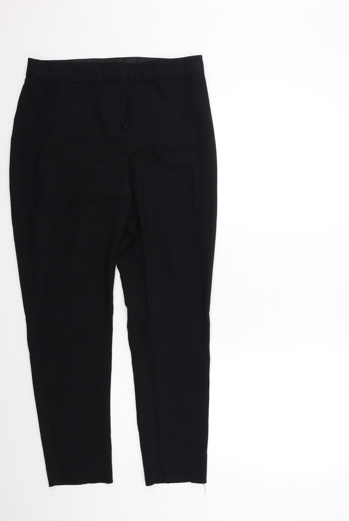 F&F Womens Black Trousers Size 12 L28 in