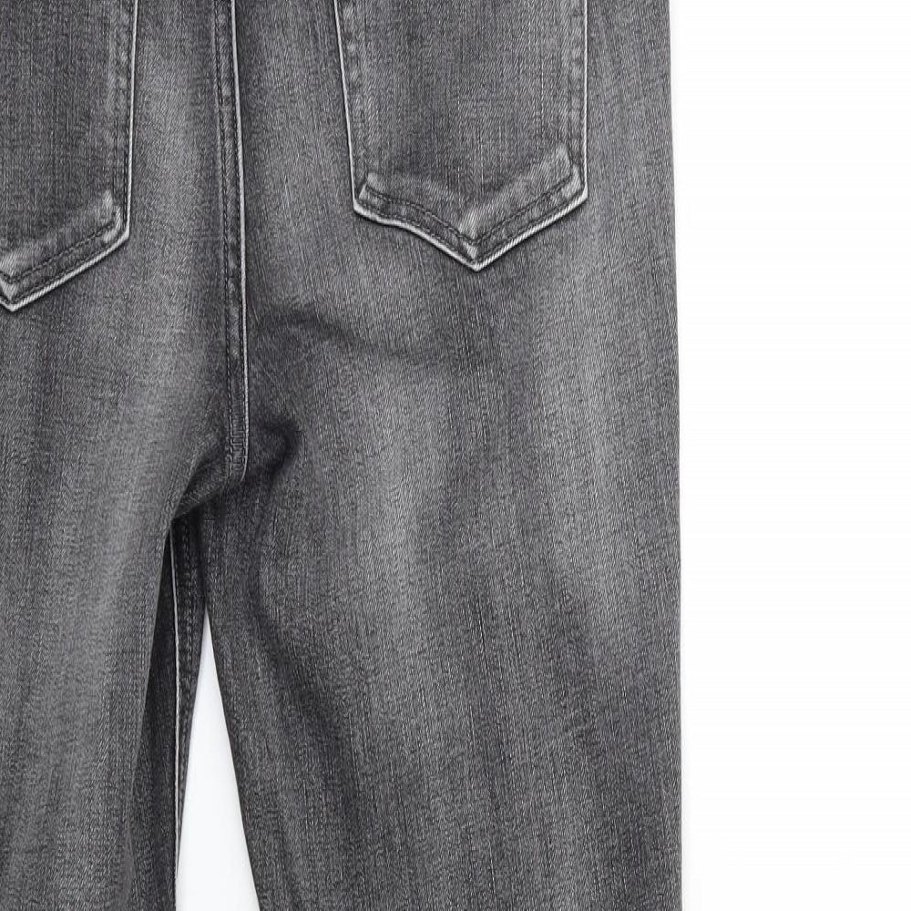 NEXT Womens Grey  Denim Tapered Jeans Size 10 L31 in