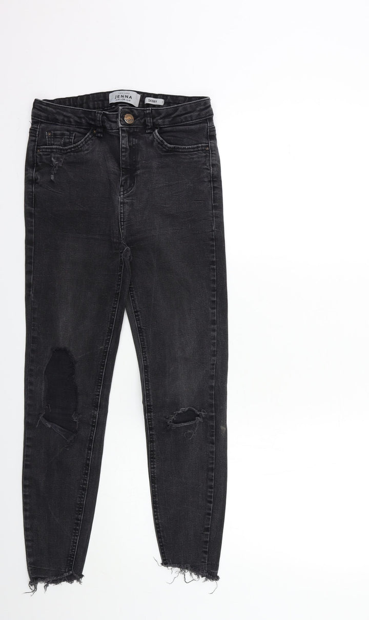 New Look Womens Black Denim Skinny Jeans Size 10 L25 in