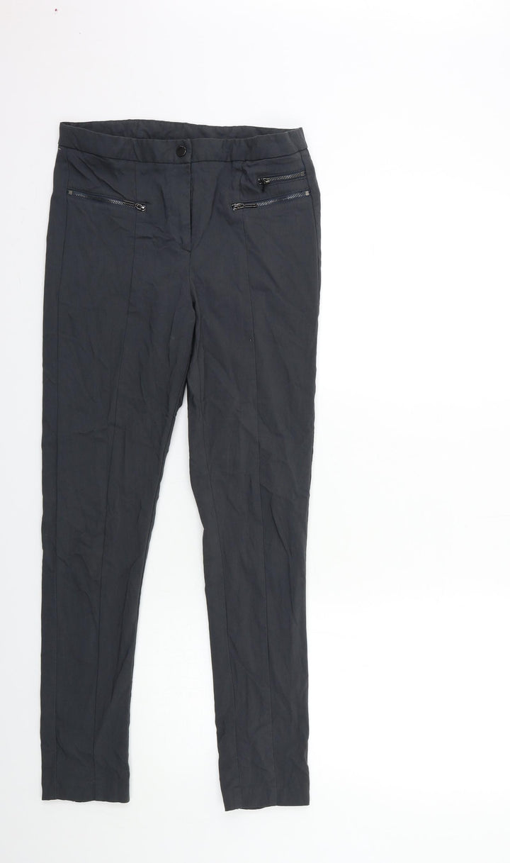 Dorothy Perkins Womens Grey Trousers Size 10 L28 in