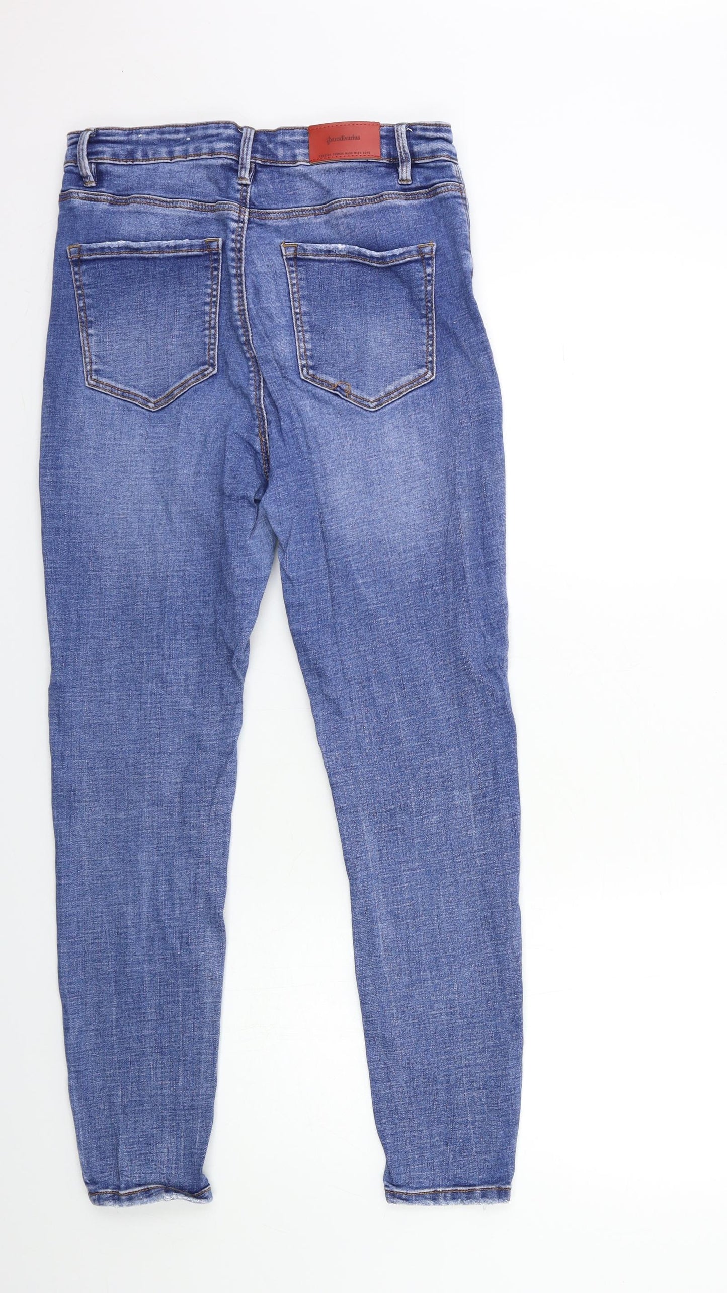 Stradivarius Womens Blue  Denim Skinny Jeans Size 14 L27 in
