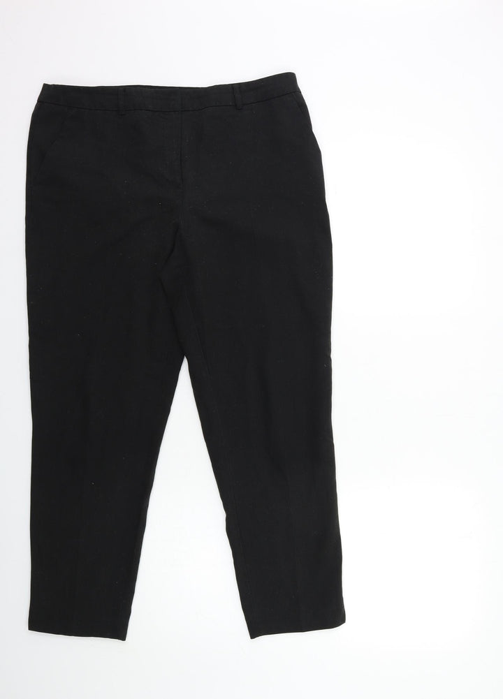 Dorothy Perkins Womens Black   Trousers  Size 12 L27 in