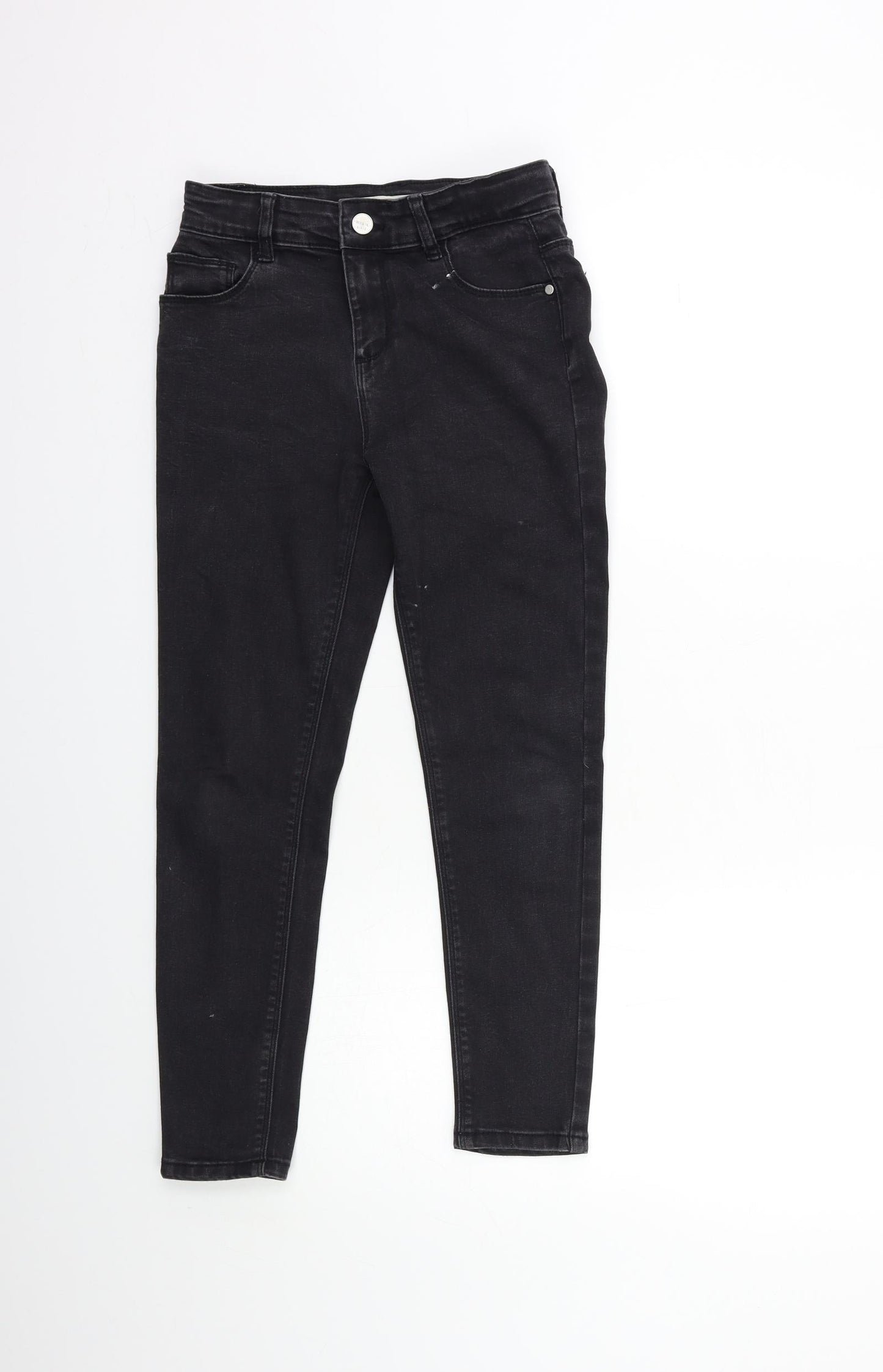 Denim & Co. Girls Black  Denim Skinny Jeans Size 9-10 Years
