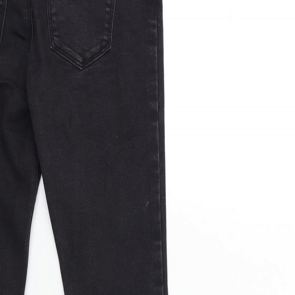 Denim & Co. Girls Black  Denim Skinny Jeans Size 9-10 Years