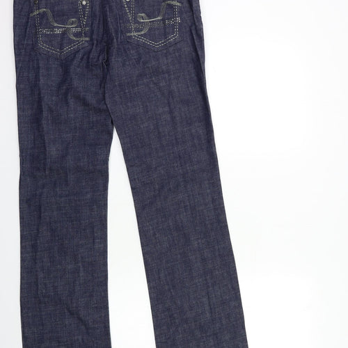NEXT Womens Blue  Denim Bootcut Jeans Size 10 L33 in
