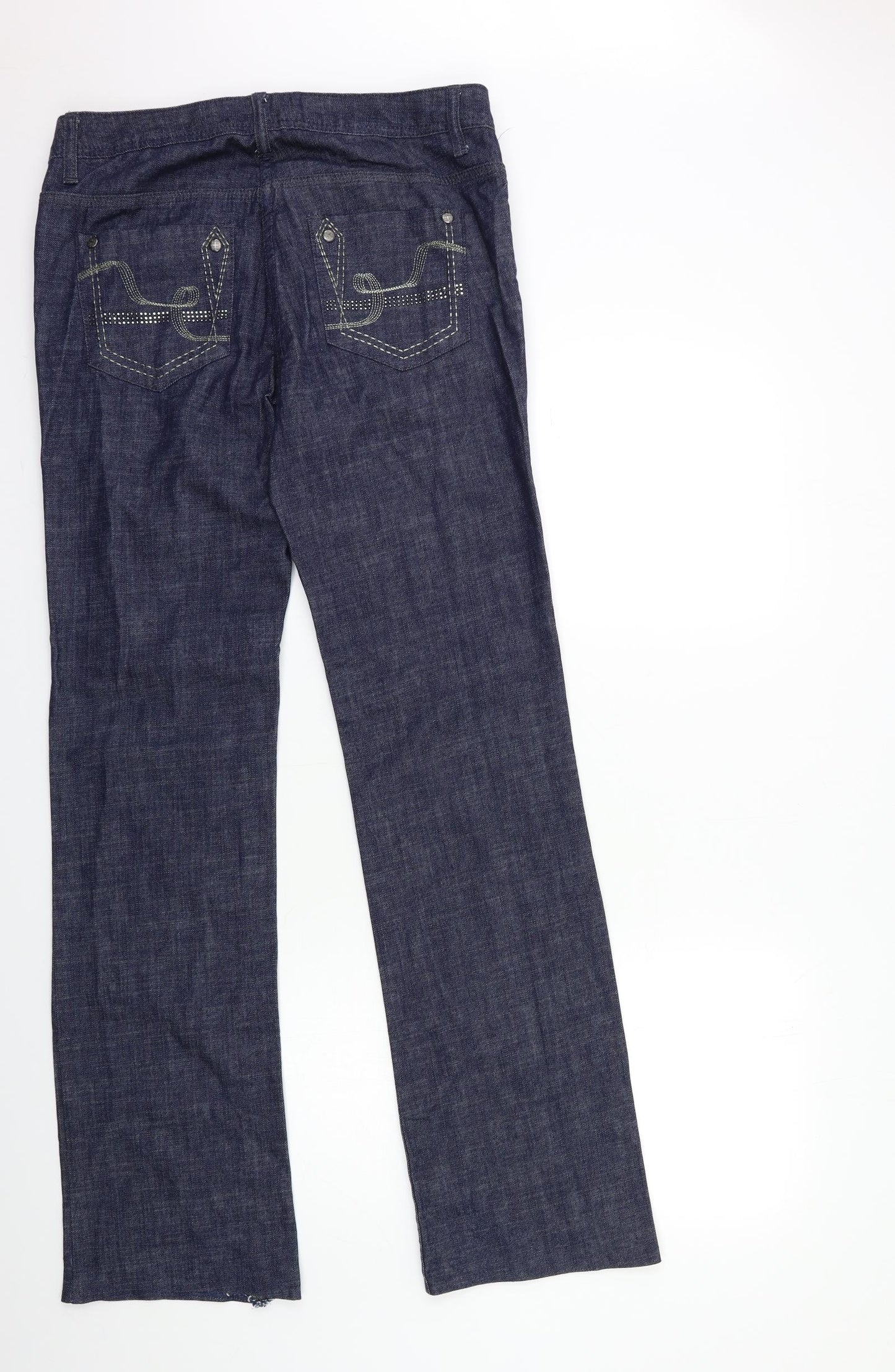 NEXT Womens Blue  Denim Bootcut Jeans Size 10 L33 in