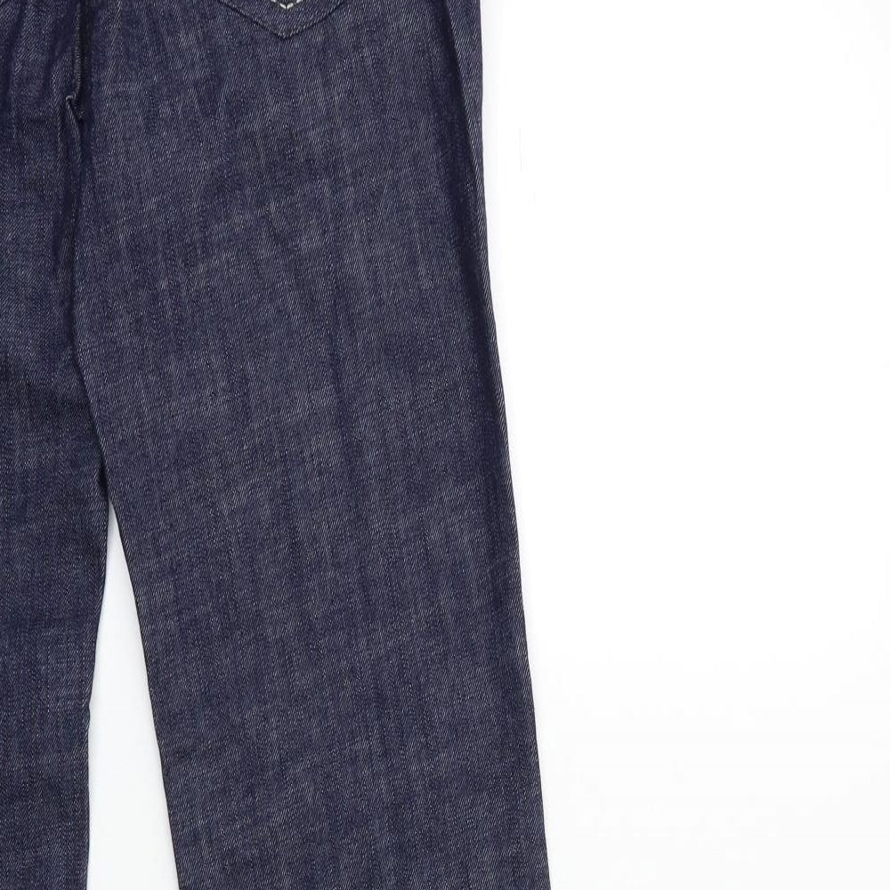 NEXT Womens Blue  Denim Bootcut Jeans Size 10 L33 in