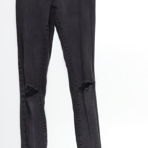 Denim & Co. Womens Black  Denim Skinny Jeans Size 8 L30 in