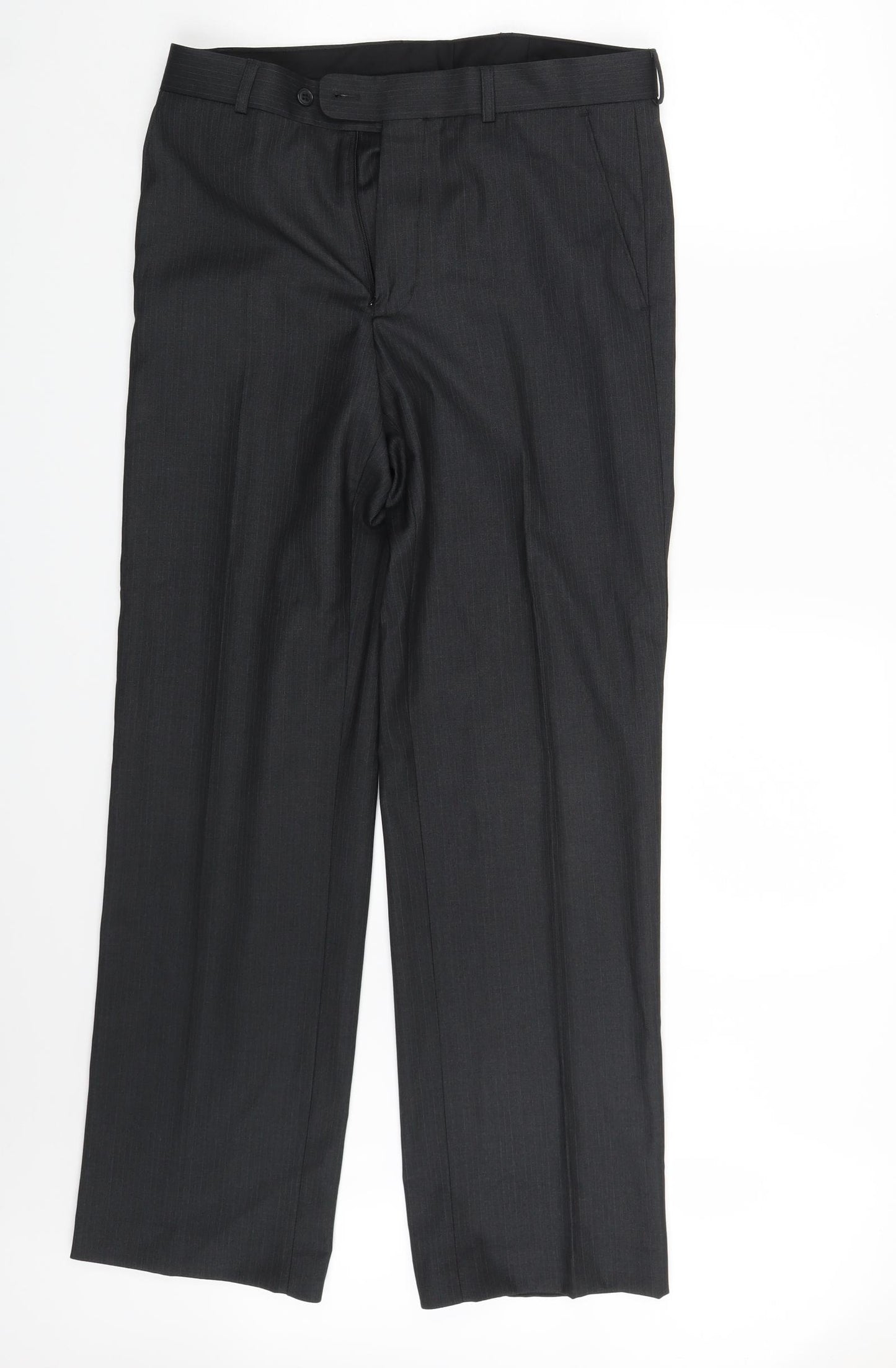 BHS Mens Black   Trousers  Size 34 in L32 in