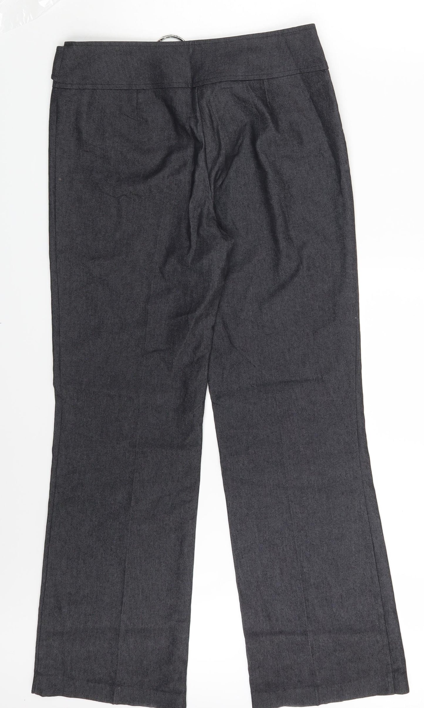 Papaya Womens Grey   Trousers  Size 10 L29 in