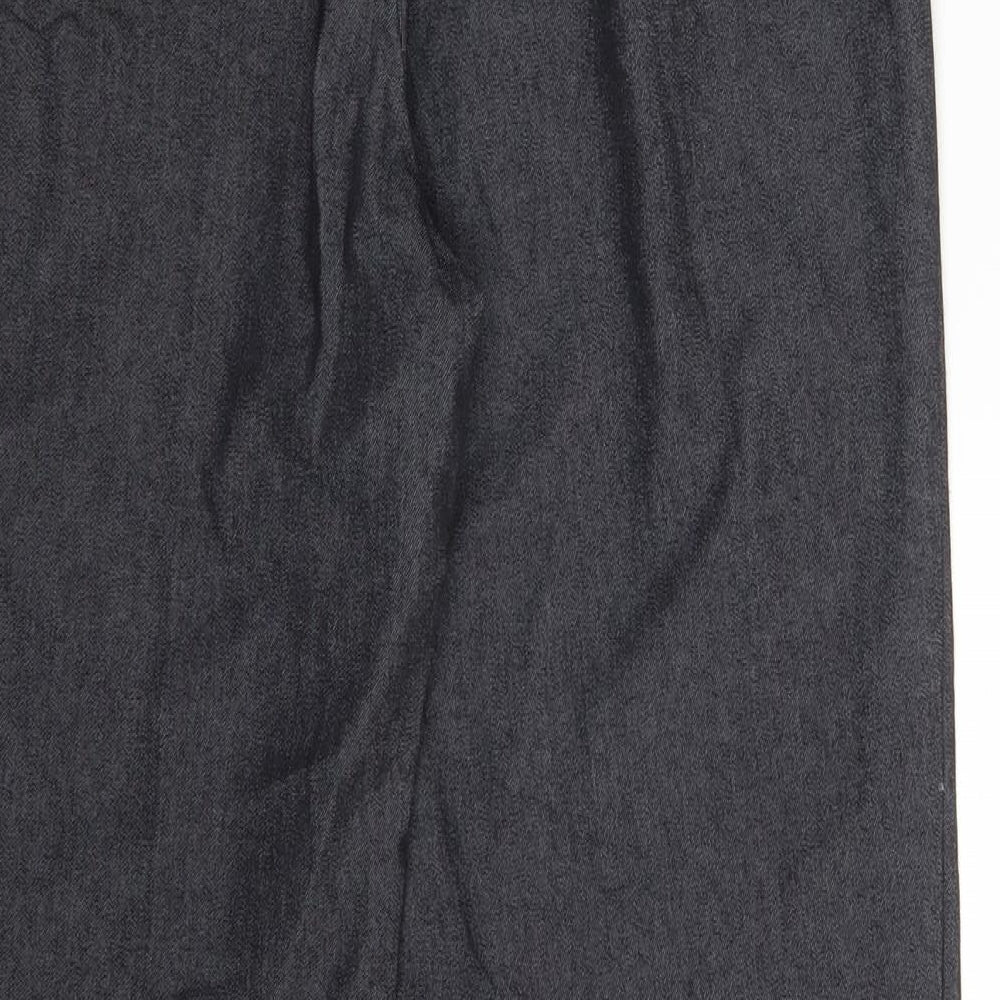 Papaya Womens Grey   Trousers  Size 10 L29 in