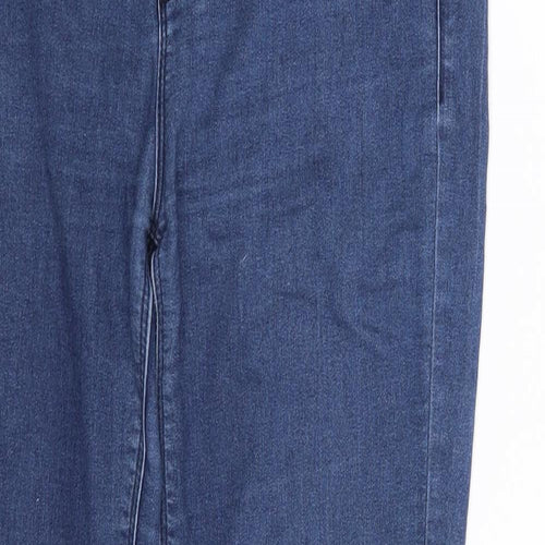 Preworn Womens Blue  Denim Jegging Leggings One Size L30.5 in