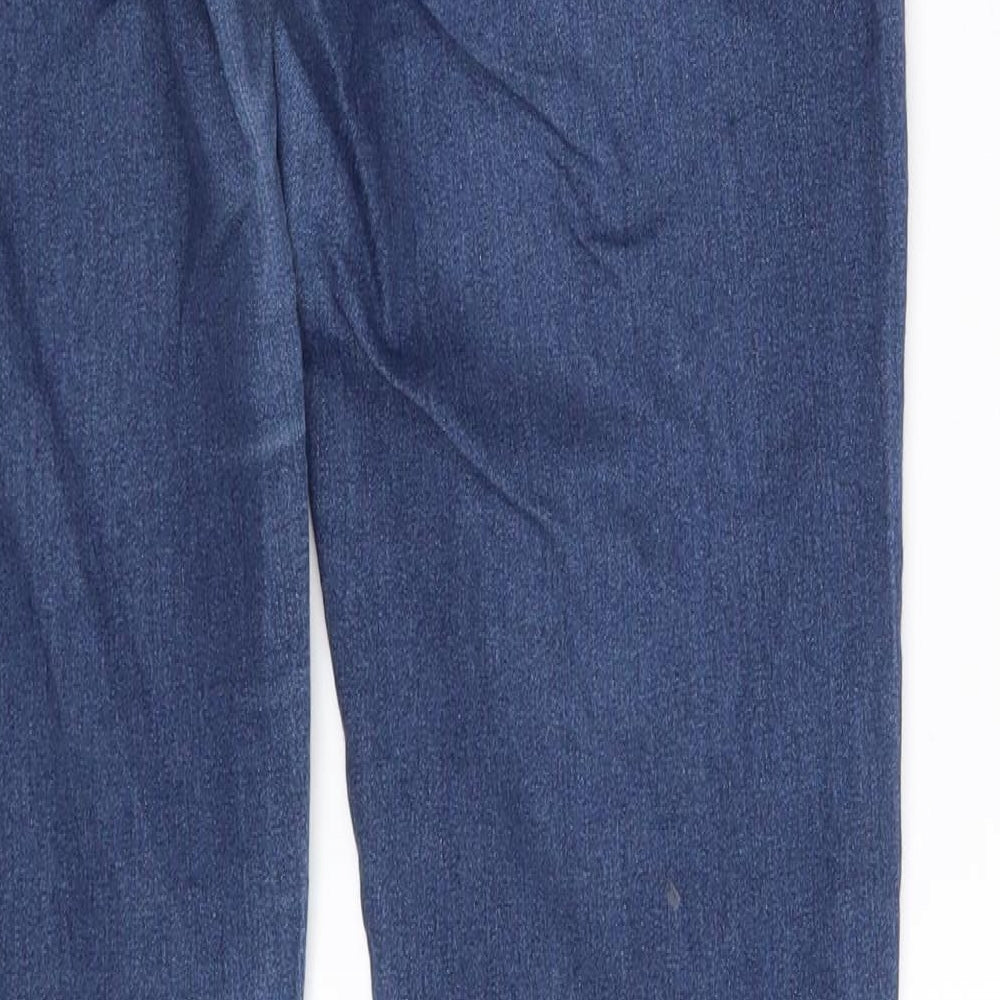 Preworn Womens Blue  Denim Jegging Leggings One Size L30.5 in