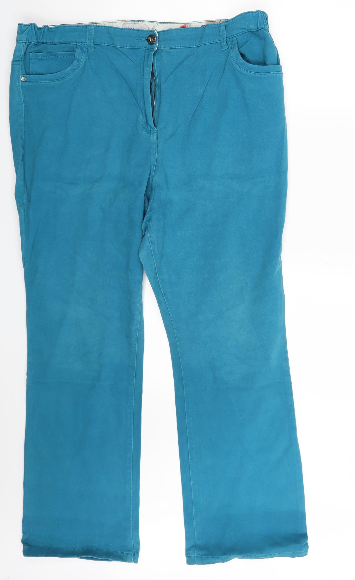 Rogers & Rogers Womens Blue  Denim Straight Jeans Size 22 L29 in