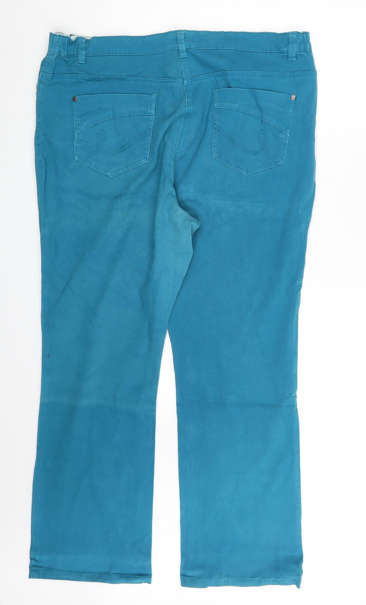 Rogers & Rogers Womens Blue  Denim Straight Jeans Size 22 L29 in