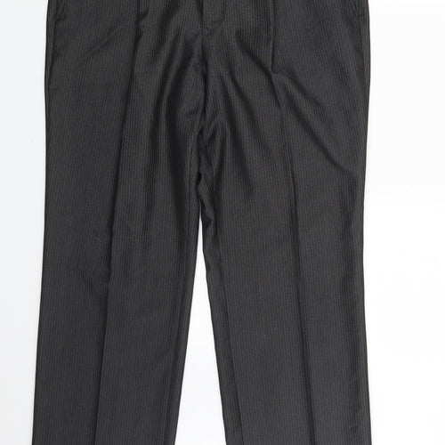 Goodsouls  Mens Black Striped  Trousers  Size 34 in L30 in