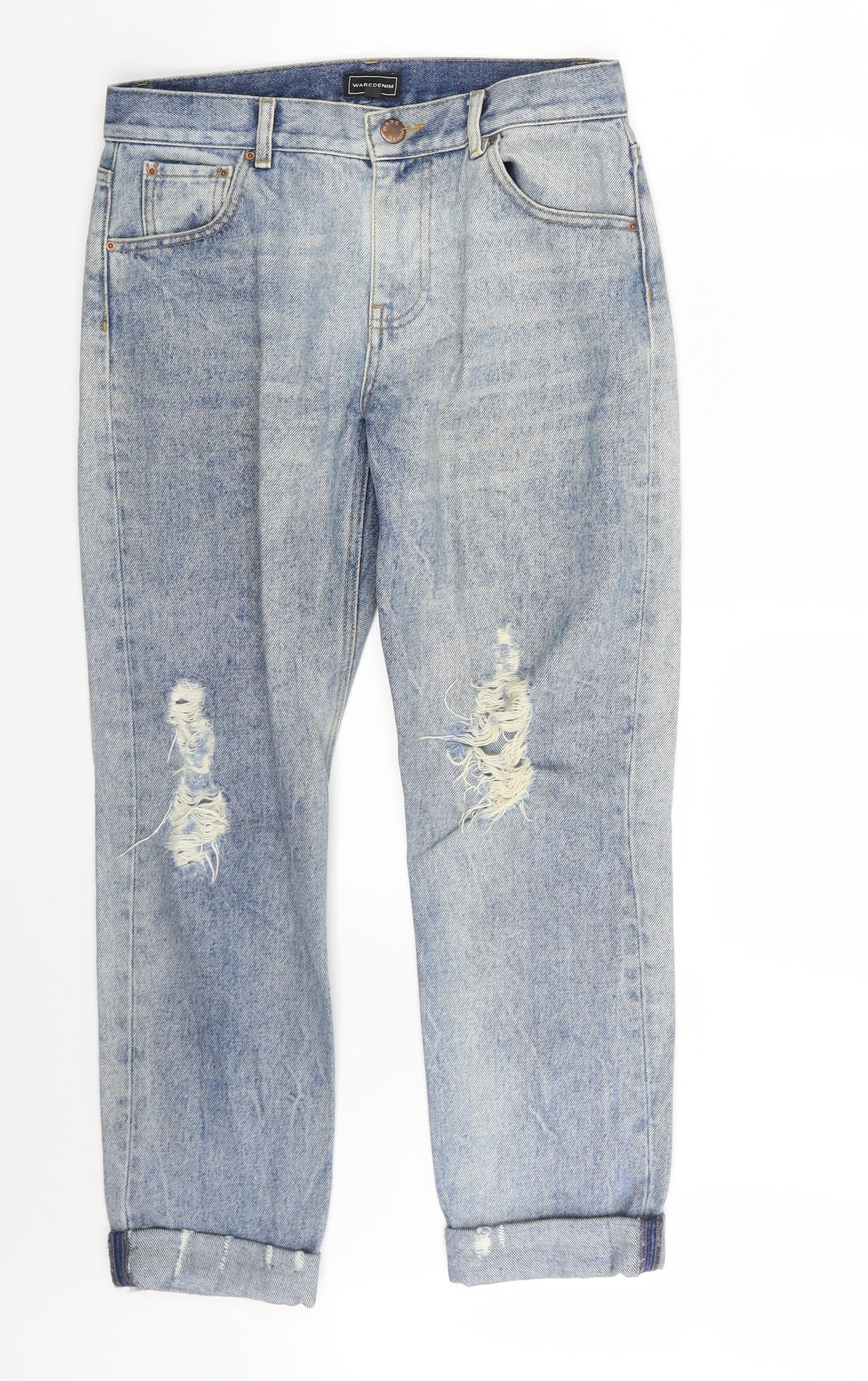 Warehouse Womens Blue  Denim Straight Jeans Size 10 L28 in
