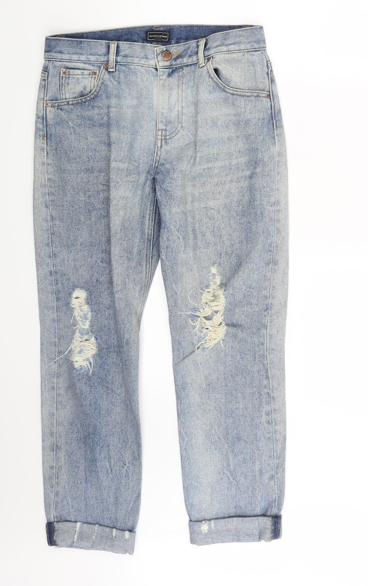 Warehouse Womens Blue  Denim Straight Jeans Size 10 L28 in