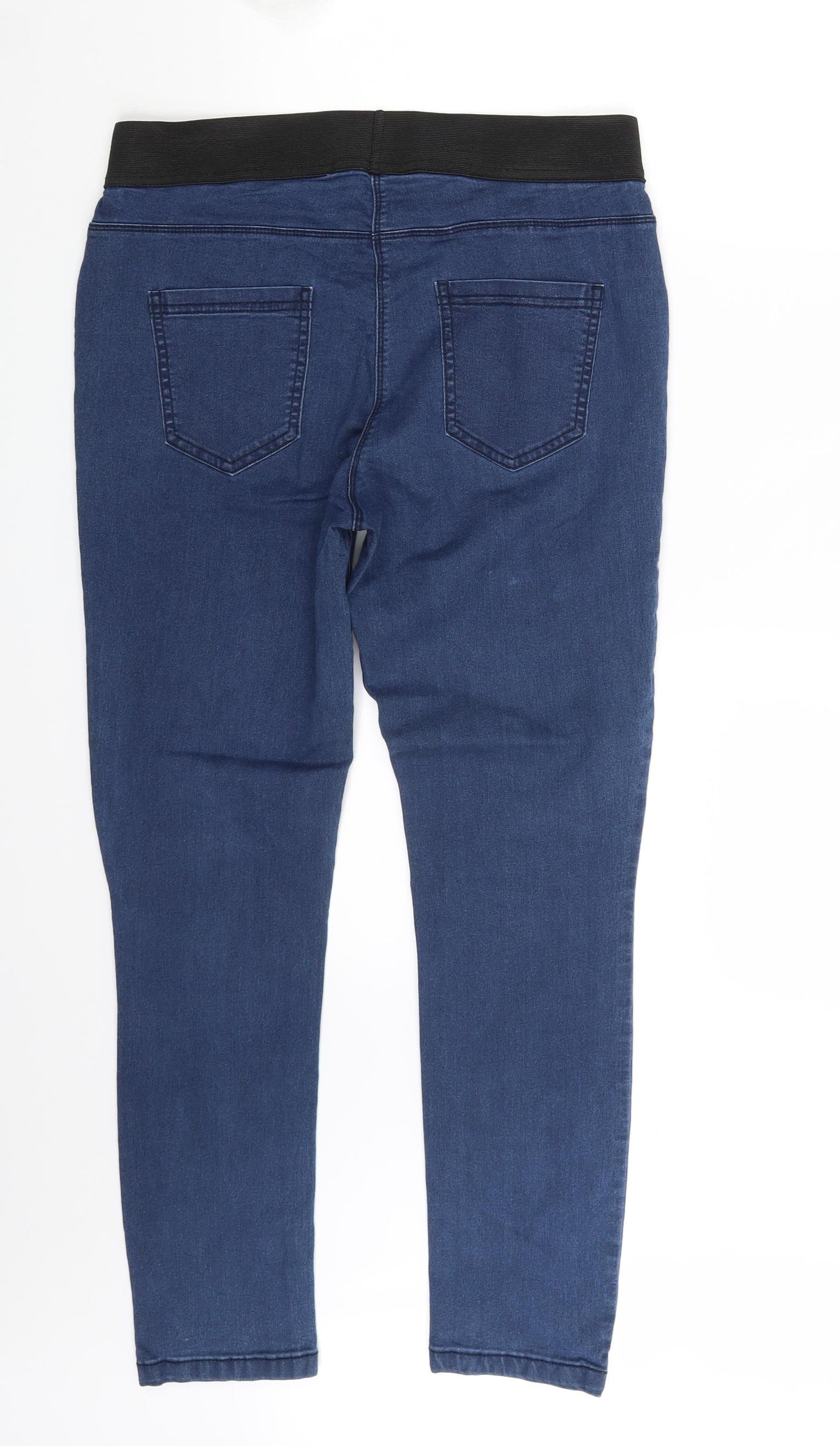 George Womens Blue  Denim Jegging Leggings Size 14 L27 in