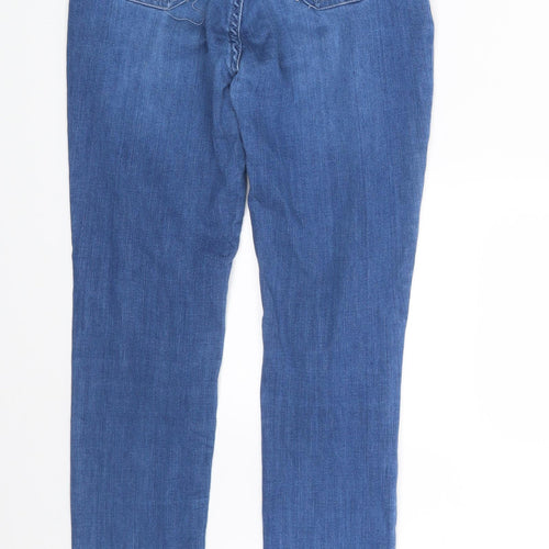 Preworn Womens Blue  Denim Skinny Jeans Size 10 L27 in