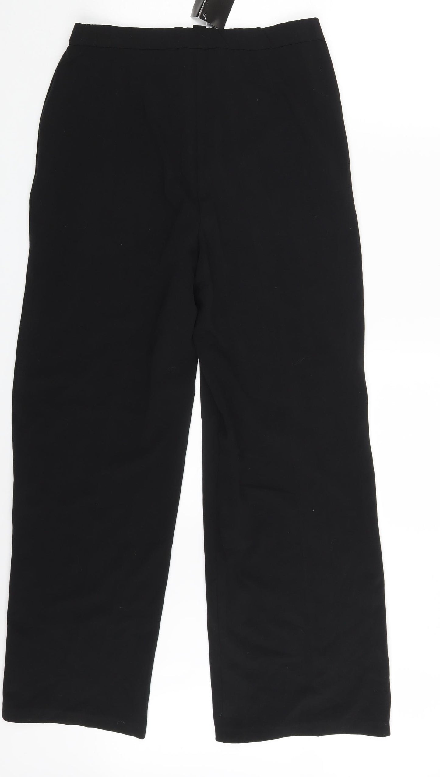 Magi-Fit Womens Black   Dress Pants Trousers Size 12 L28 in