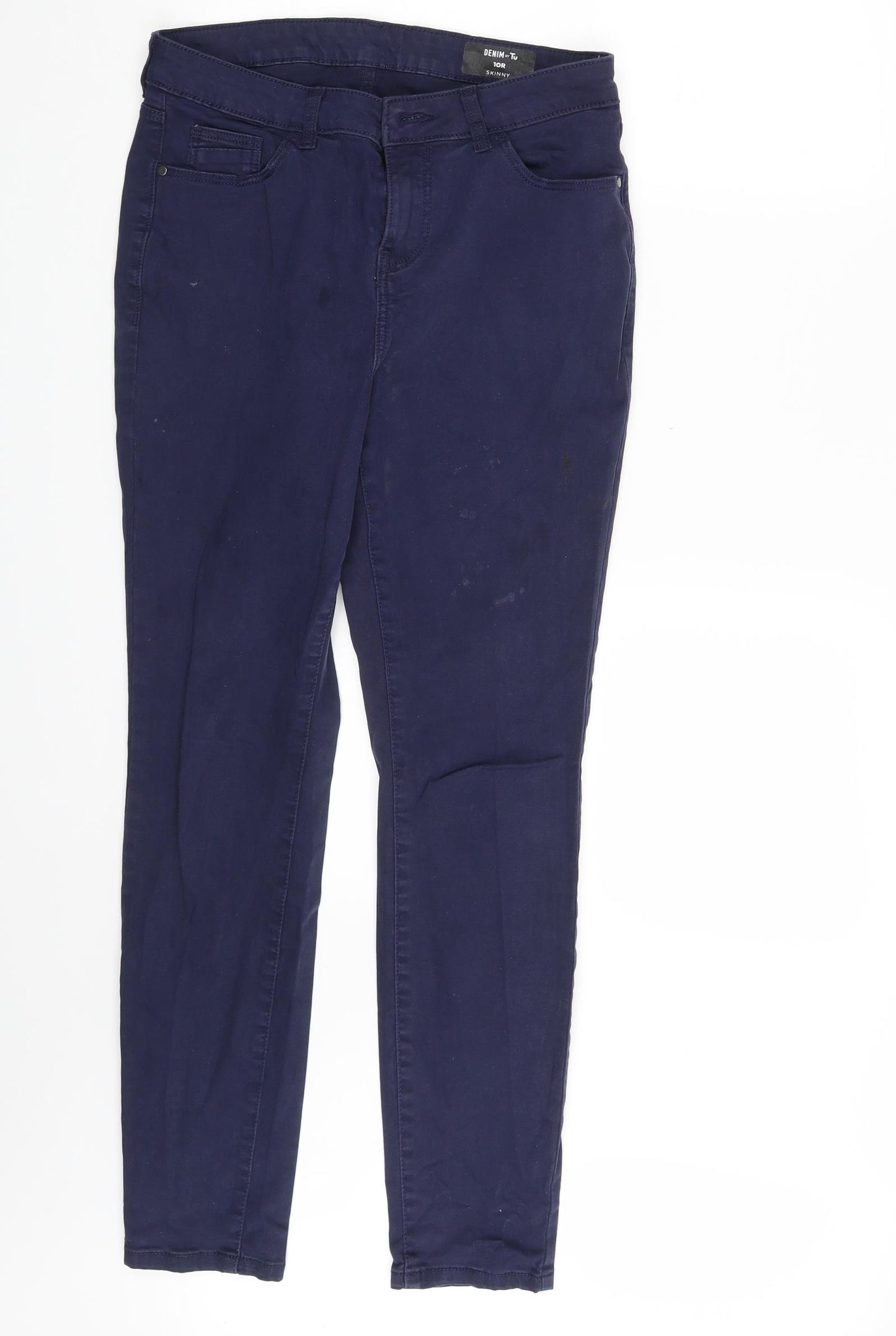 TU Womens Blue  Denim Skinny Jeans Size 10 L28 in