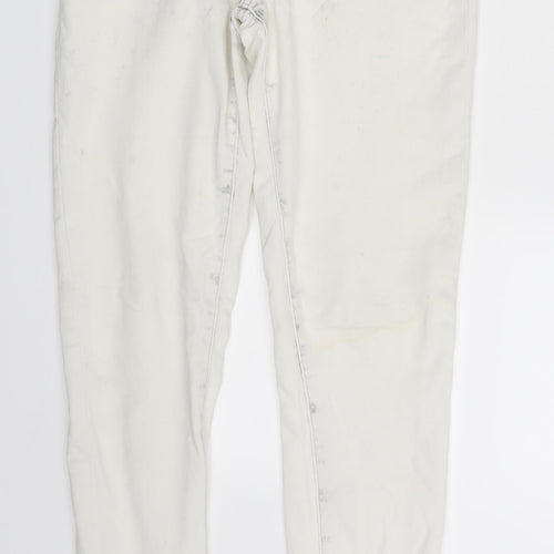 Denim Co. Womens White  Denim Skinny Jeans Size 8 L30 in