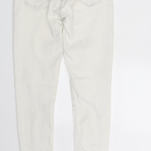 Denim Co. Womens White  Denim Skinny Jeans Size 8 L30 in