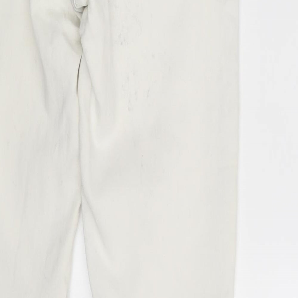 Denim Co. Womens White  Denim Skinny Jeans Size 8 L30 in