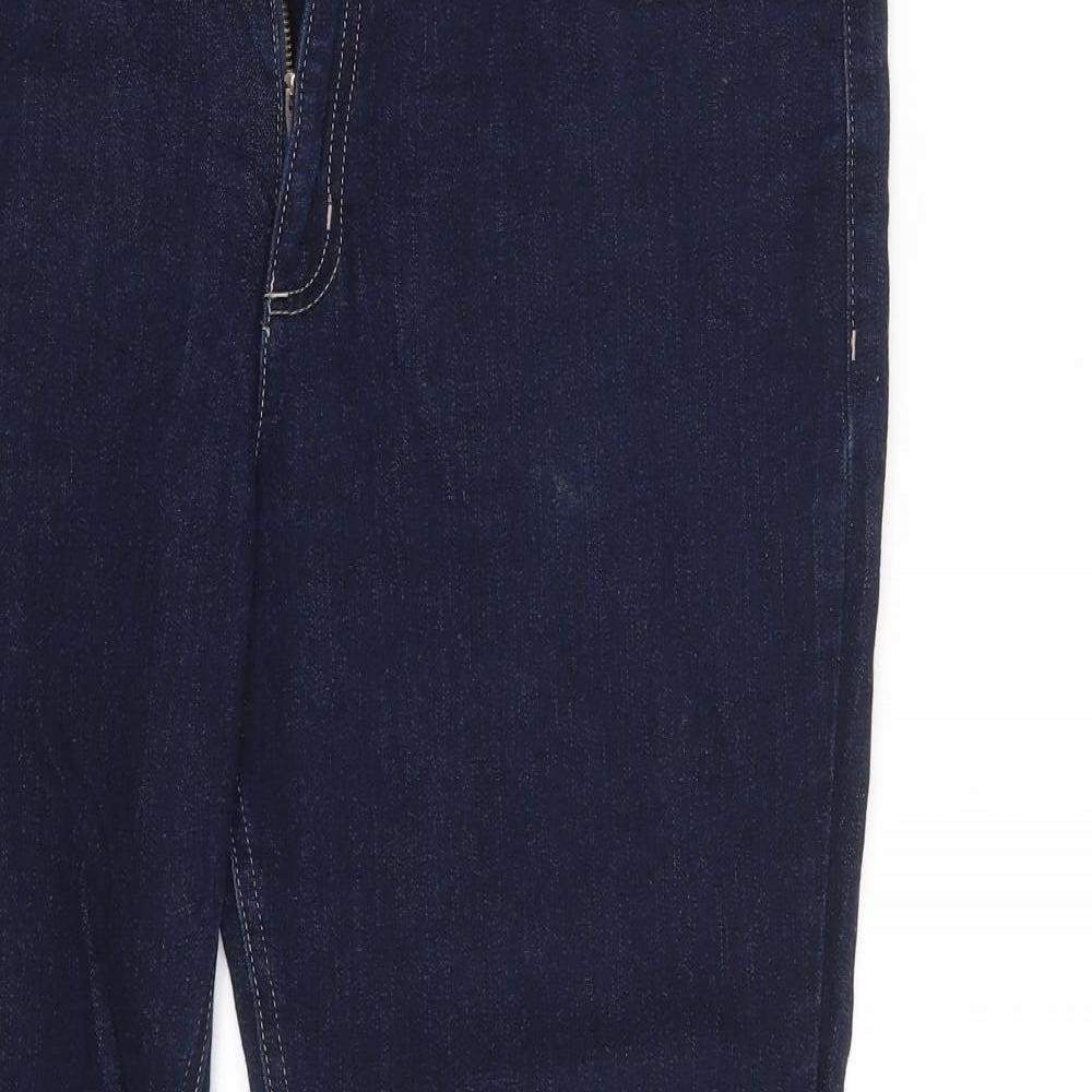 M&S Womens Blue  Denim Skinny Jeans Size 14 L27 in