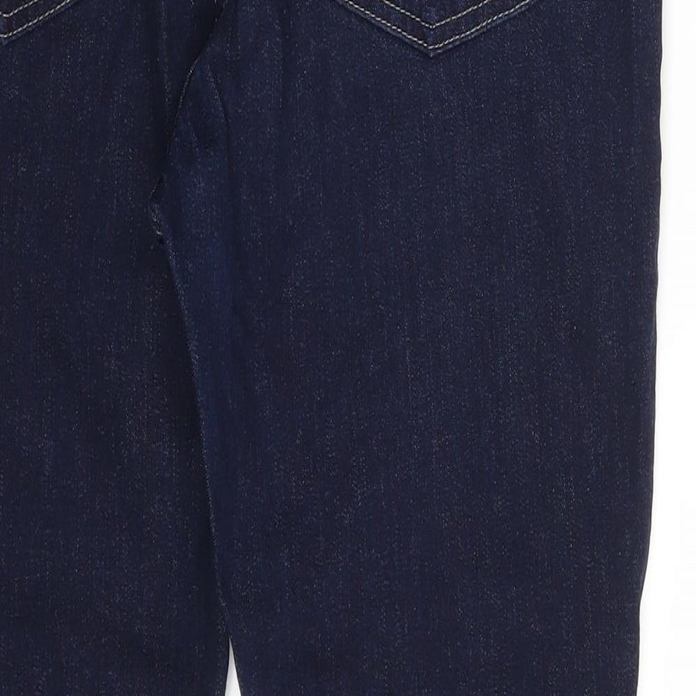 M&S Womens Blue  Denim Skinny Jeans Size 14 L27 in