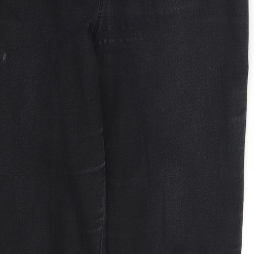 Denim Co. Womens Black  Denim Jegging Leggings Size 10 L28 in