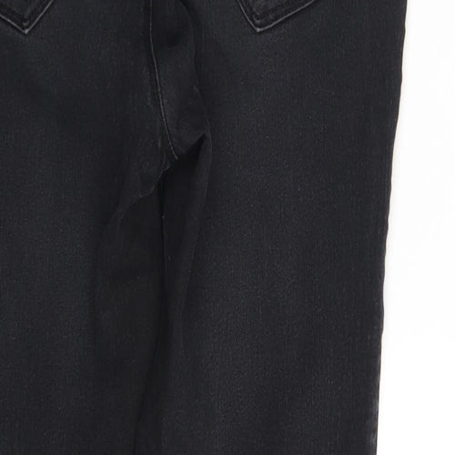 Denim Co. Womens Black  Denim Jegging Leggings Size 10 L28 in