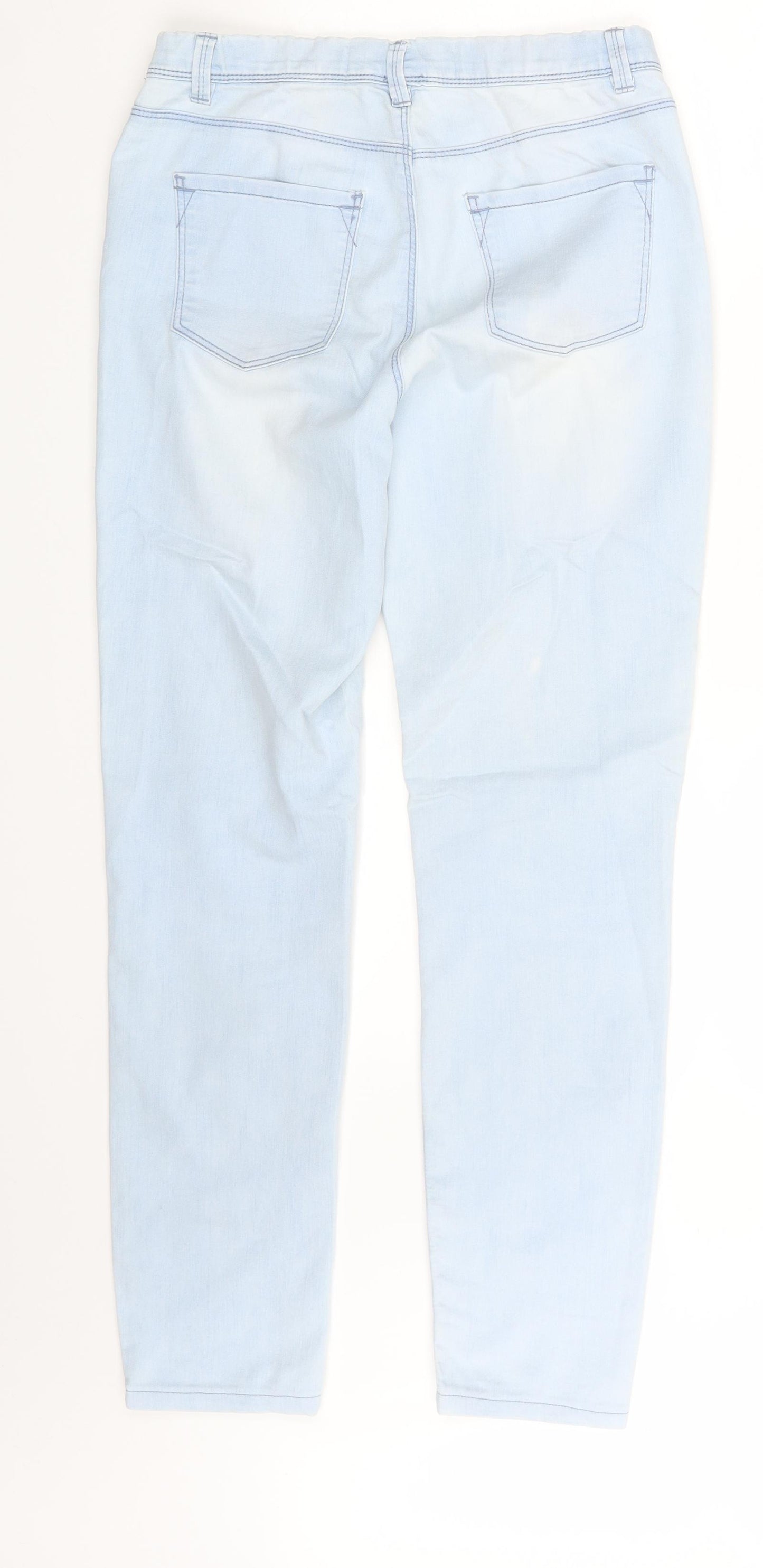 New Look Womens Blue  Denim Jegging Leggings Size 8 L28 in