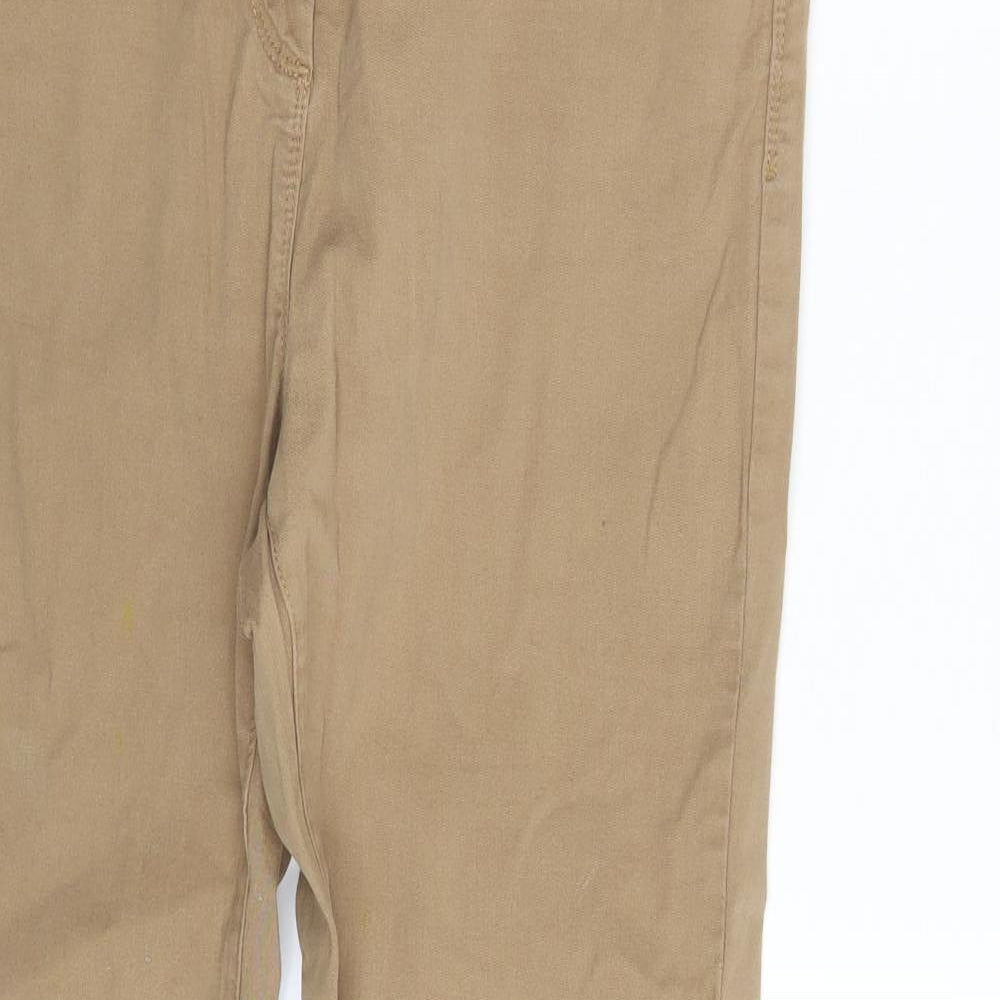 M&S Womens Beige  Denim Jegging Leggings Size 14 L29 in