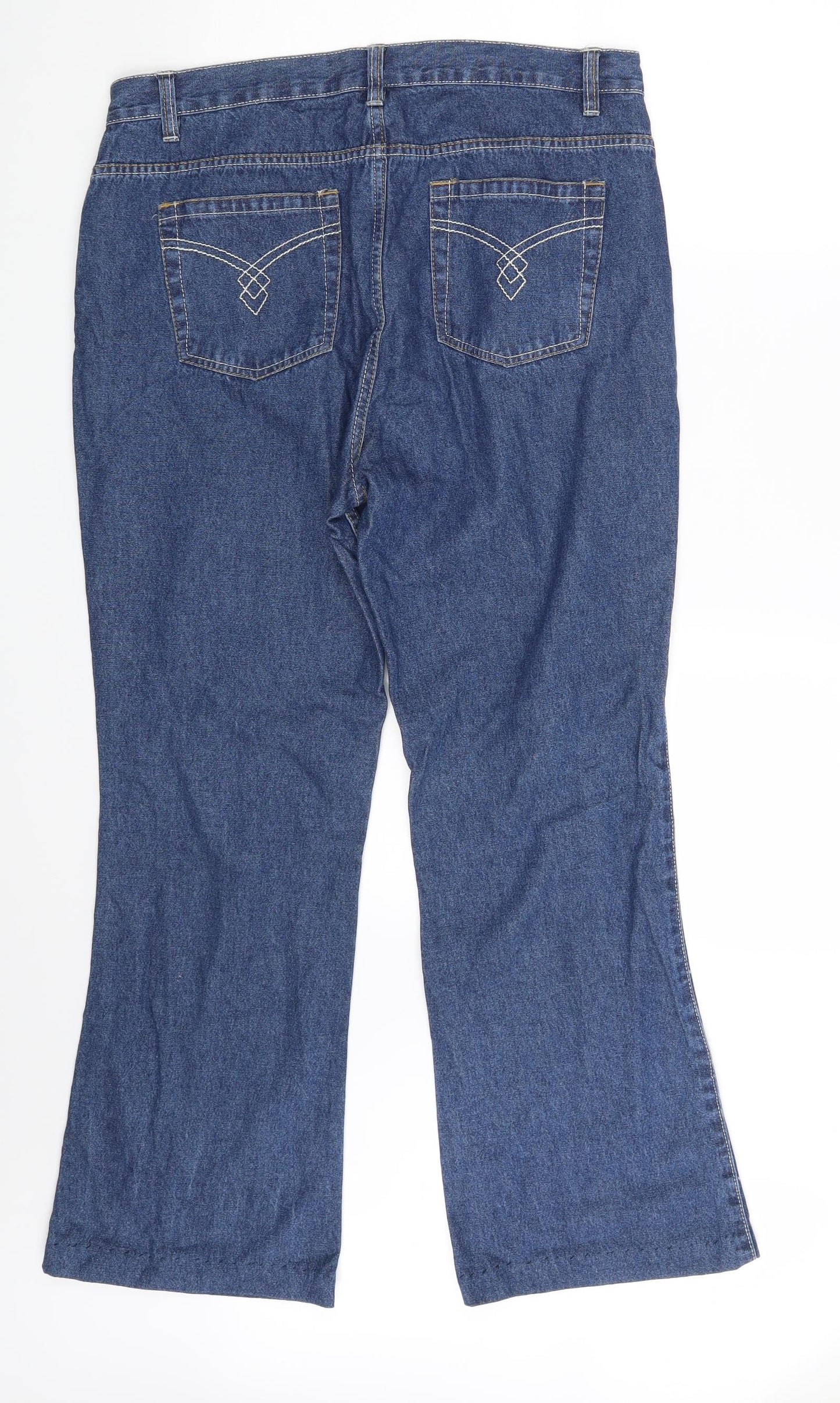 George Womens Blue  Denim Bootcut Jeans Size 16 L29 in
