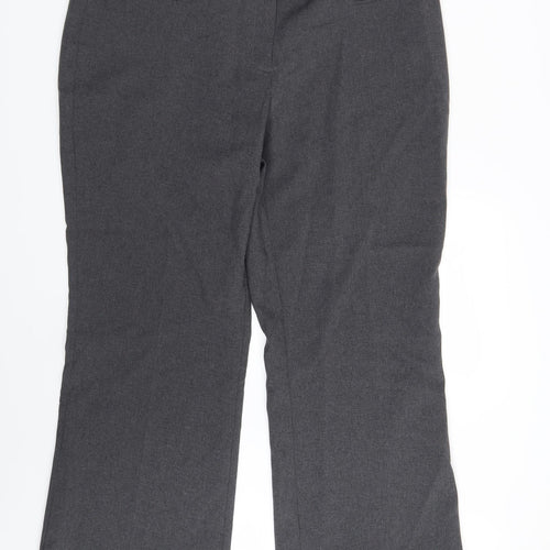 New Look Womens Grey   Dress Pants Trousers Size 16 L29 in